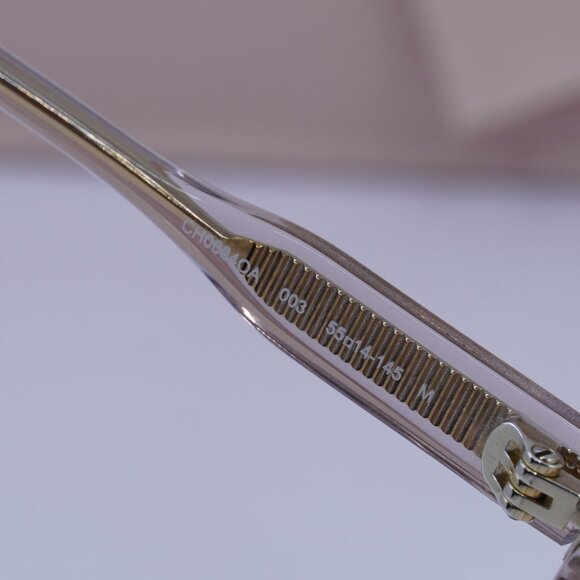 Chloe CH0084OA 003 Square Eyeglasses 55mm - Shiny Pink - Picture 9 of 10